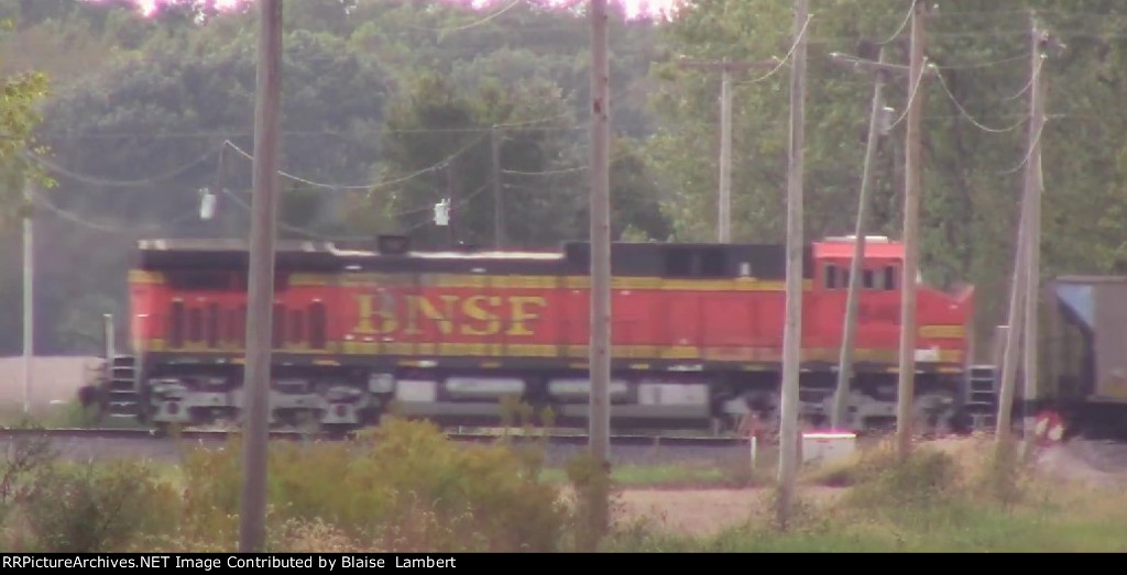 BNSF coal train DPU